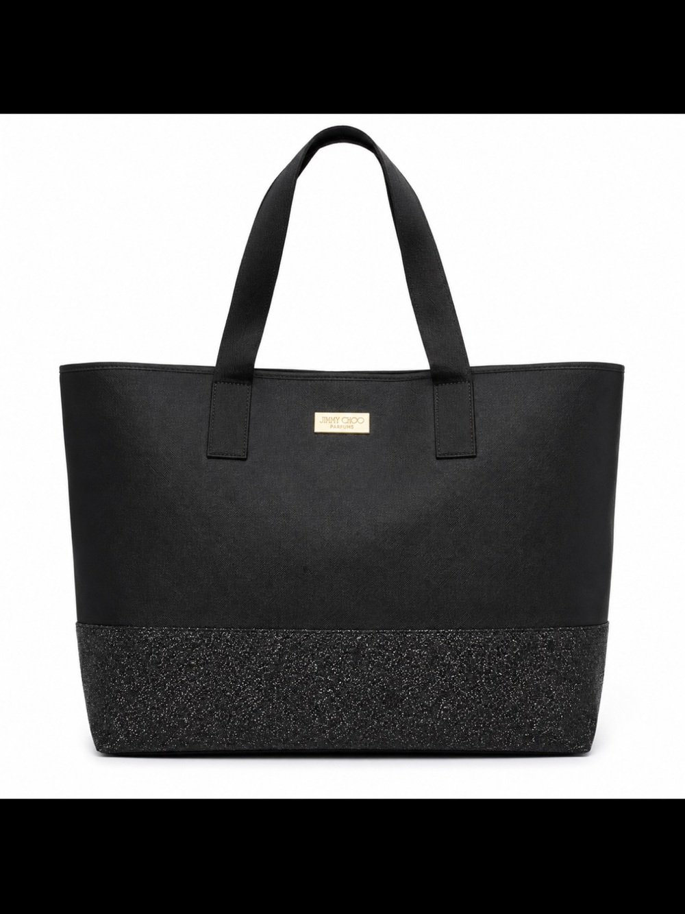 Jimmy Choo Parfums Black Tote with Sparkle Trim